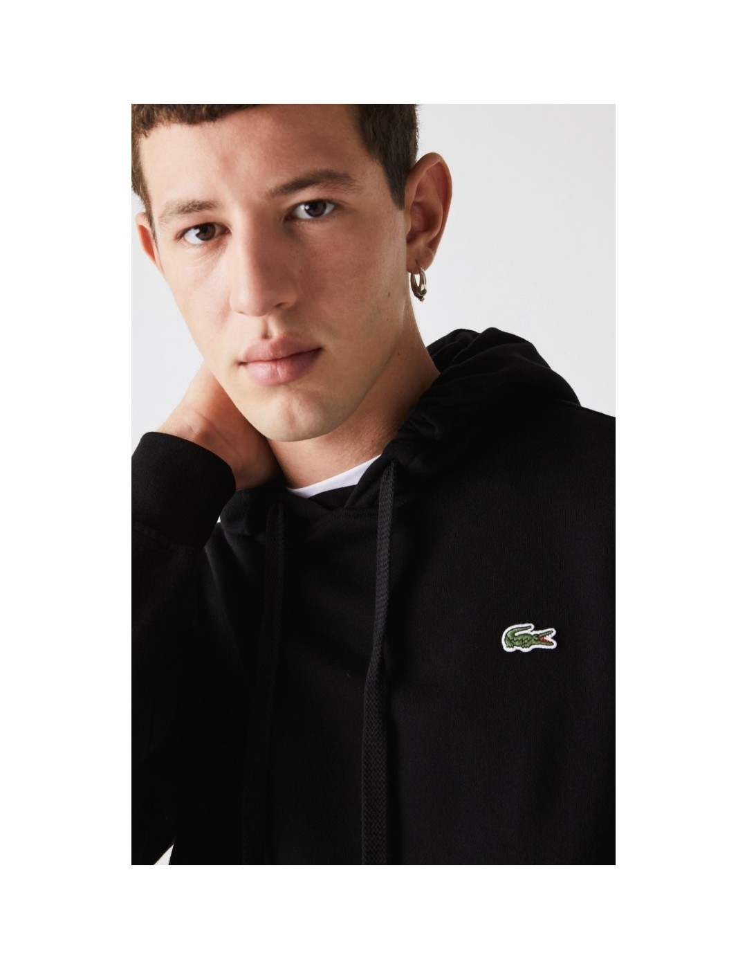 LACOSTE riempitivo sportivo con cappuccio noir